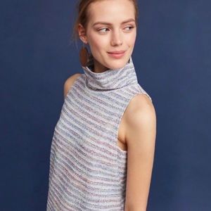 Anthropologie | Akemi + Kin | Rainbow Embroidered Mock Neck Dress